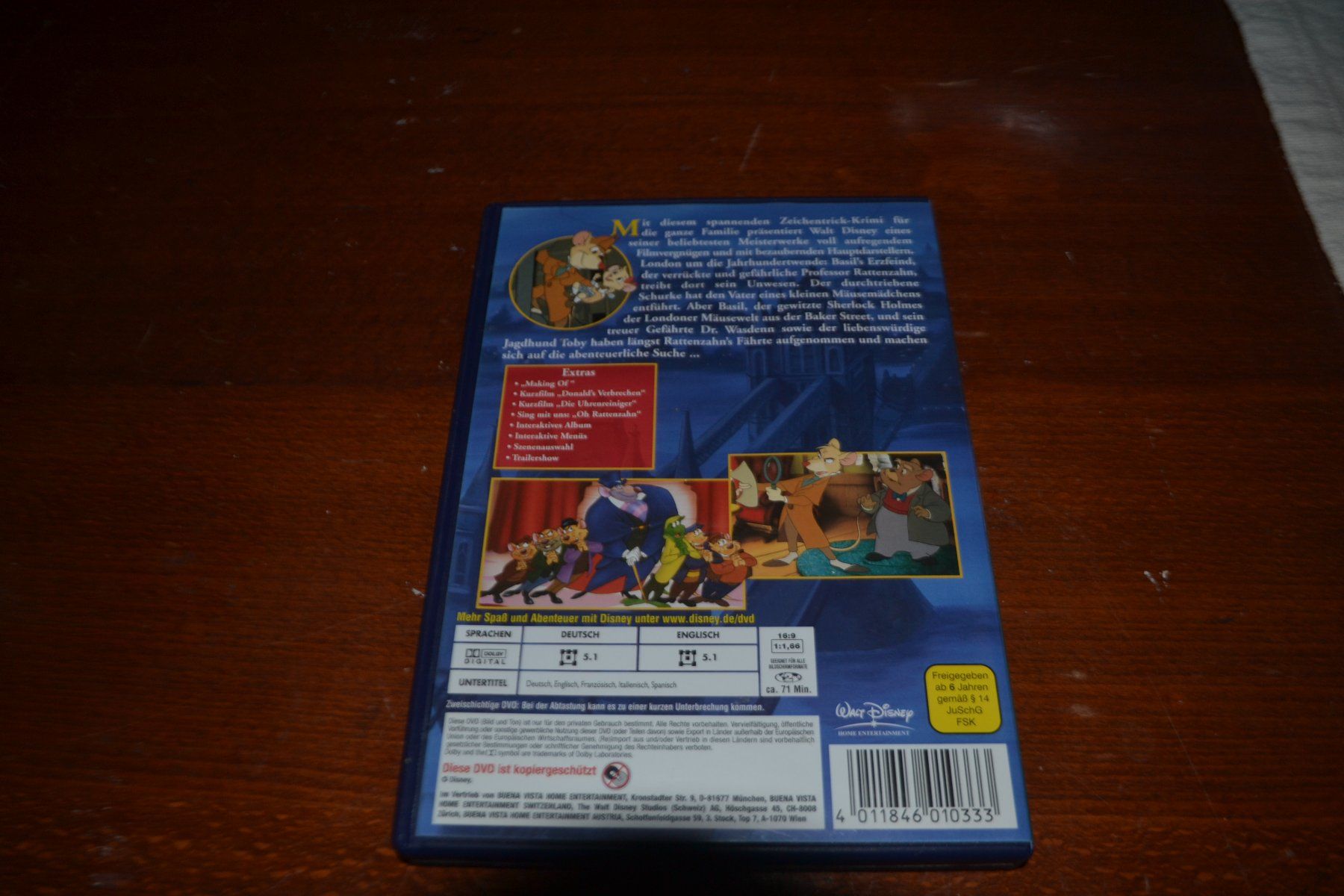 Tutti i DVDs: Basil der grosse Mäuse Detektiv (DVD) – Usato da Laupen ZH venduto da chefdom 1