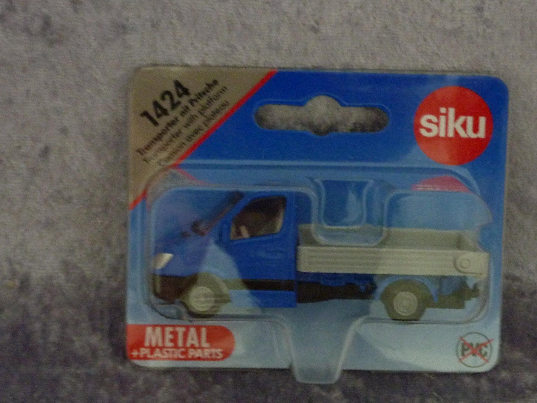 Siku Modellini d'auto: Mecedes Transporter mit Pritsche 1424 Siku – Nuovo e nell'imballaggio originale da Dürrenäsch venduto da Cobra1ch
