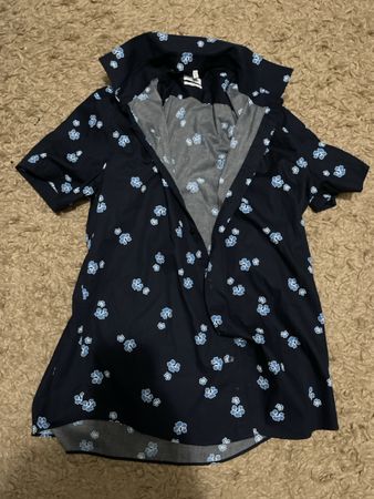Seidensticker Slim Fit Hemd Grösse 44 Sommerblumen Print 🌺
