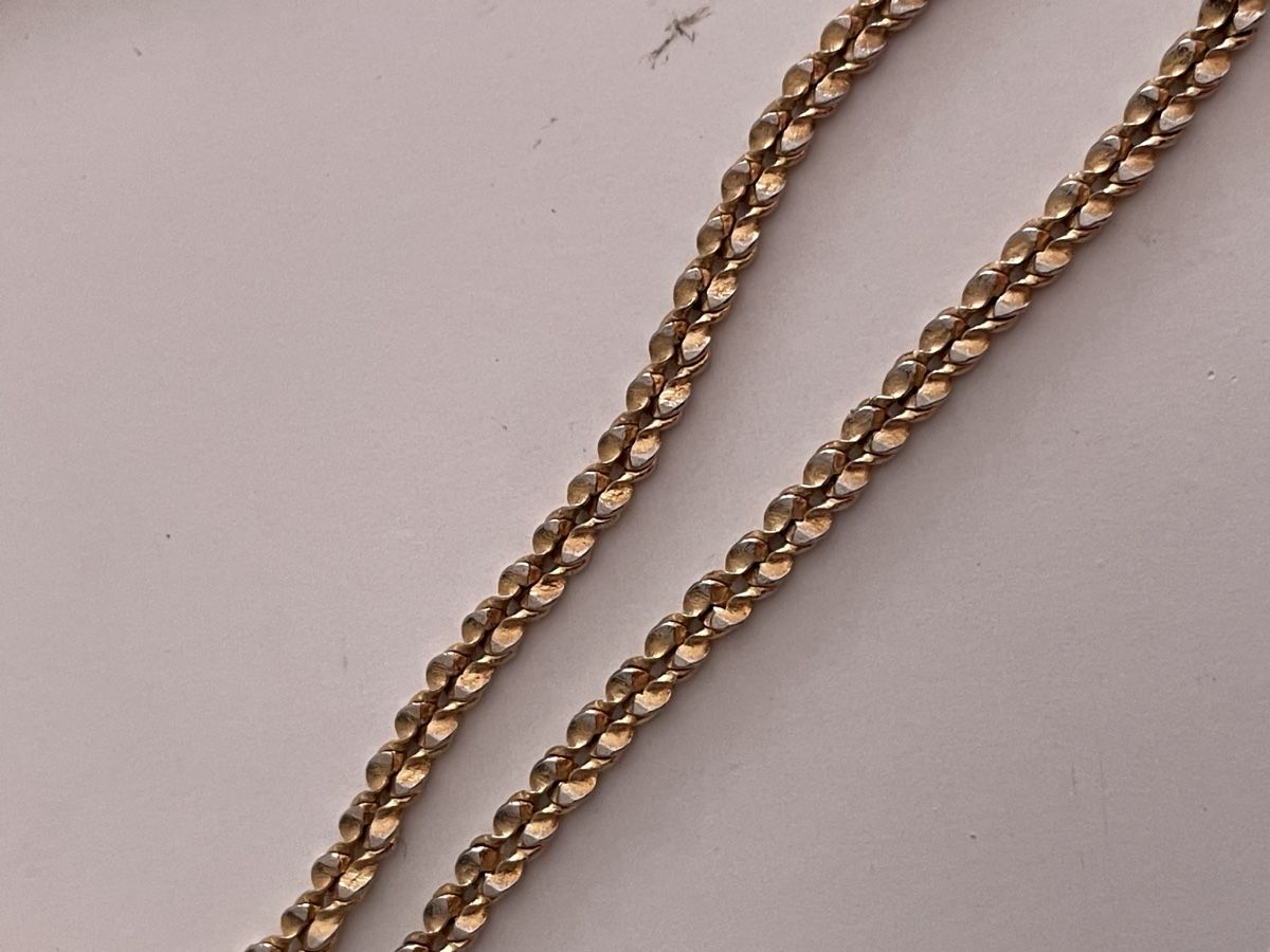 Catenine: ancienne Chaîne maille torsadée plaquer or  – Usato da Worben venduto da benit.drn 4