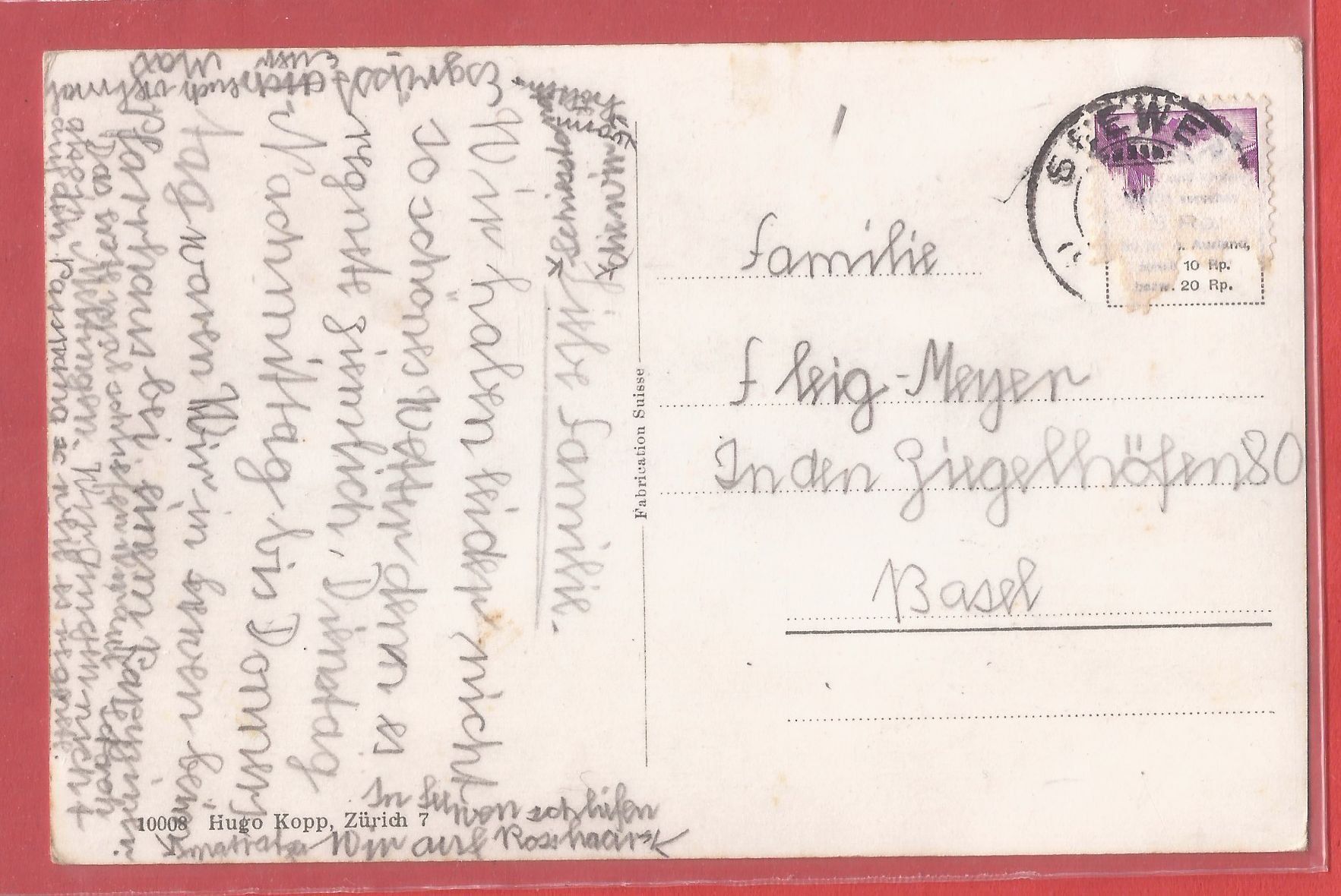 Cartoline postali: Seewen SO - ca. 1940 – Usato da Fislisbach venduto da Porano 1