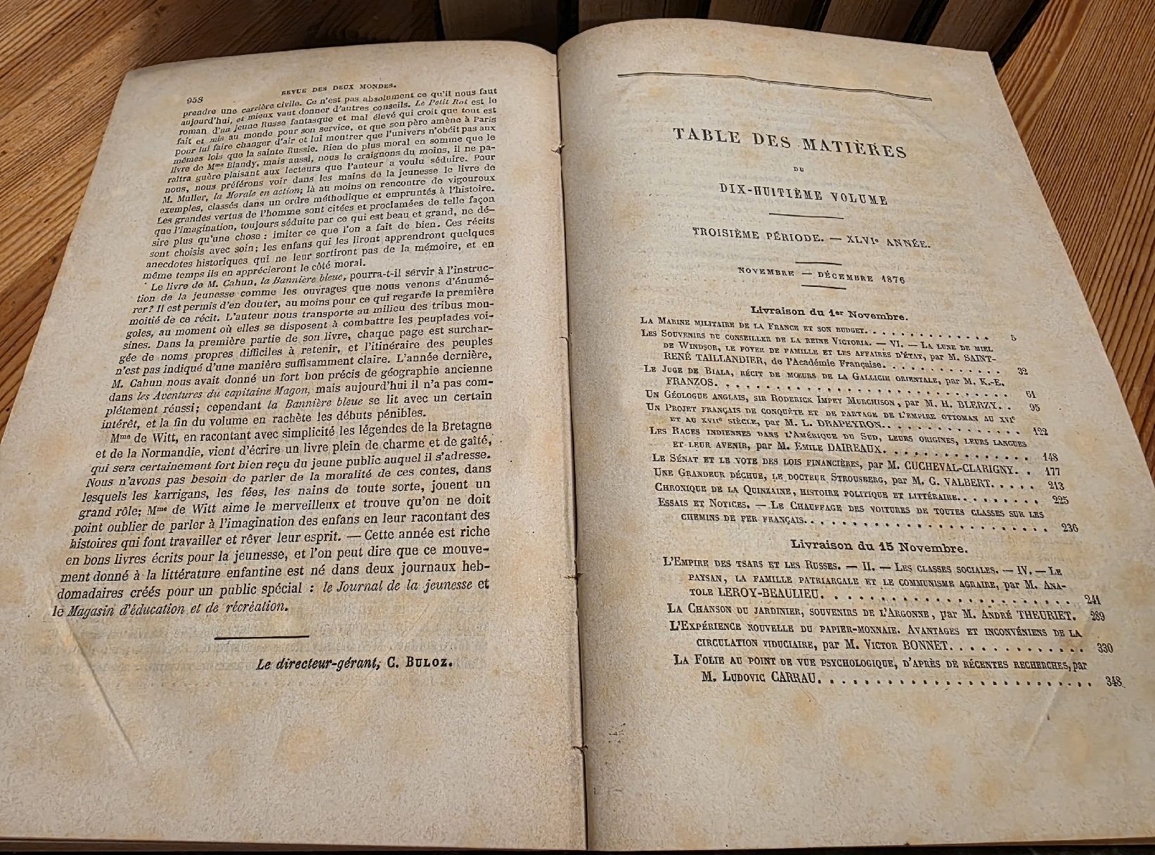 Bücher: Revue des Deux Mondes 1876 – Gebraucht aus Bern von phb_92q9 3