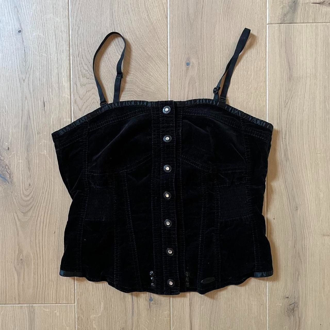 Tops: Schwarzes Samt Bustier Top, Grösse S – Gebraucht aus Richterswil von sop_zwd9 2