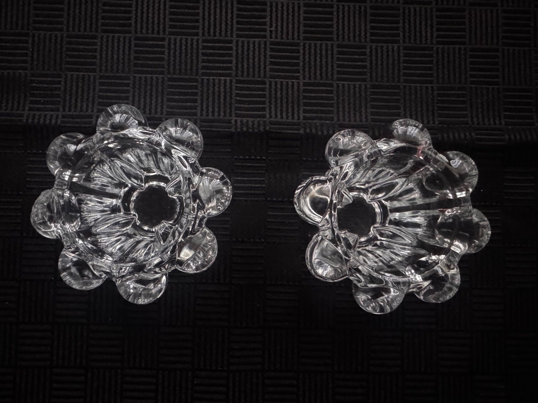 Portacandele: 2 Glas Kerzenständer Kerzenhalter – Usato da Windisch venduto da Trudi45 2
