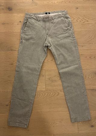 WE Fashion Chino-Hose Herren hellgrau   – Grösse W32/L32