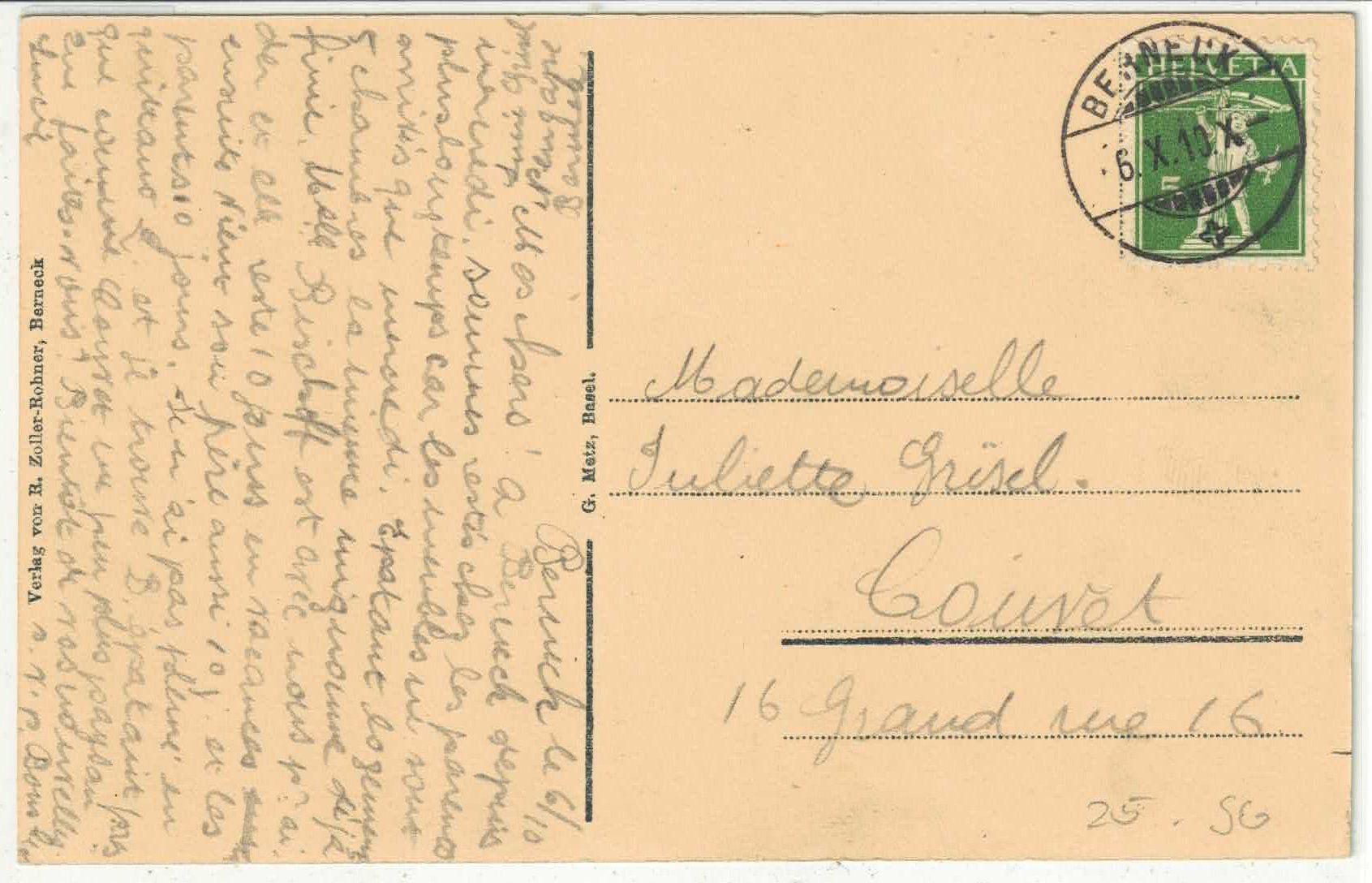 Cartoline postali: Berneck - Neugasse - animee – Usato da Ettingen venduto da Kartenplanet 1