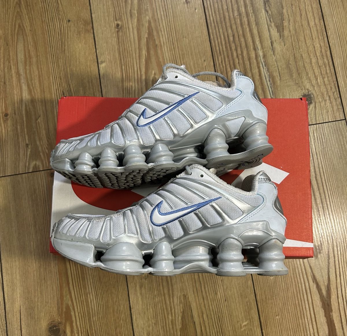Nike Scarpe da uomo: Nike Shox TL platinum Silver/Blue – Usato da brent venduto da fukusapes 1
