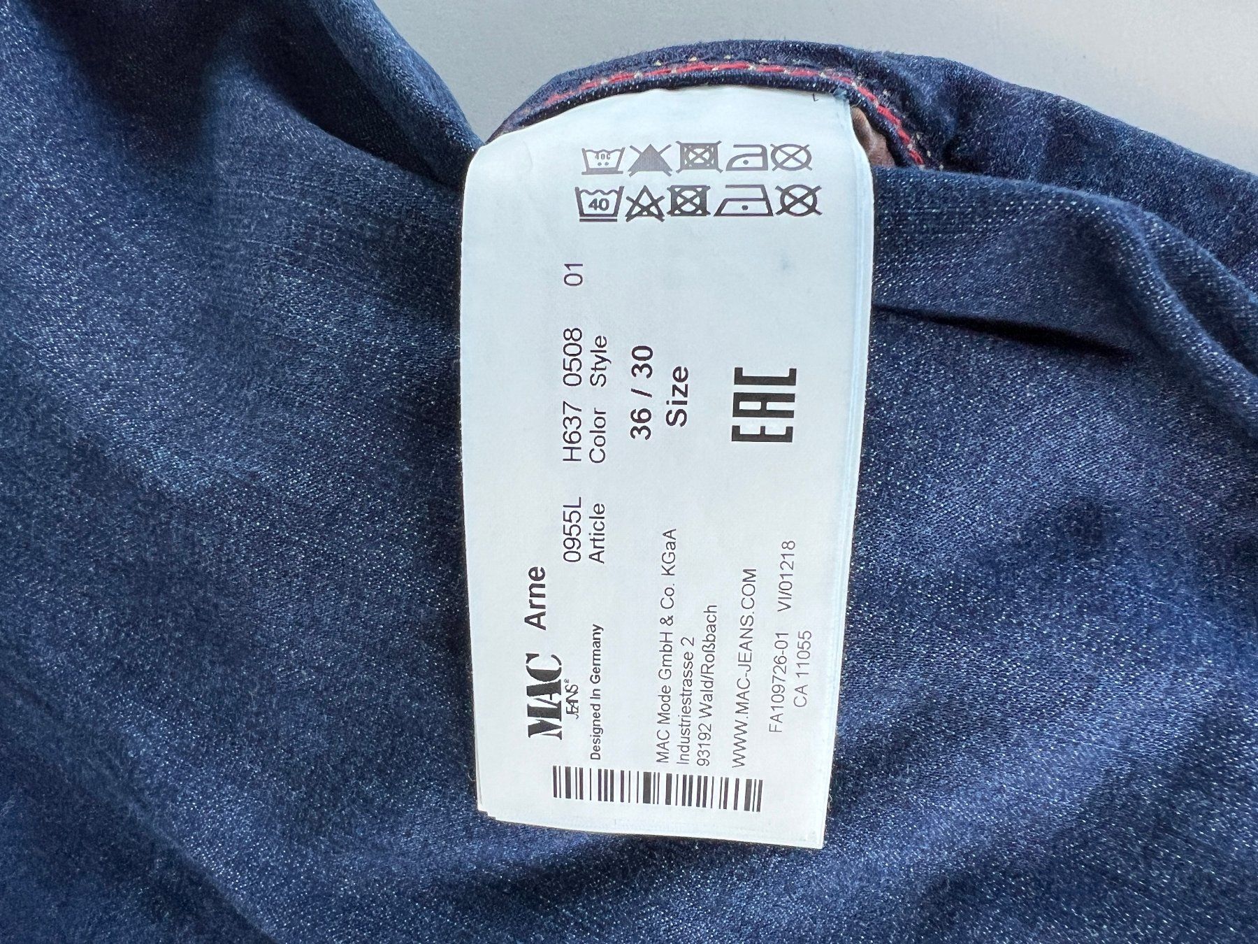 Jeans: leichte Herrenjeans Gr. 36L/30 – Usato da Frümsen venduto da amadiss 5