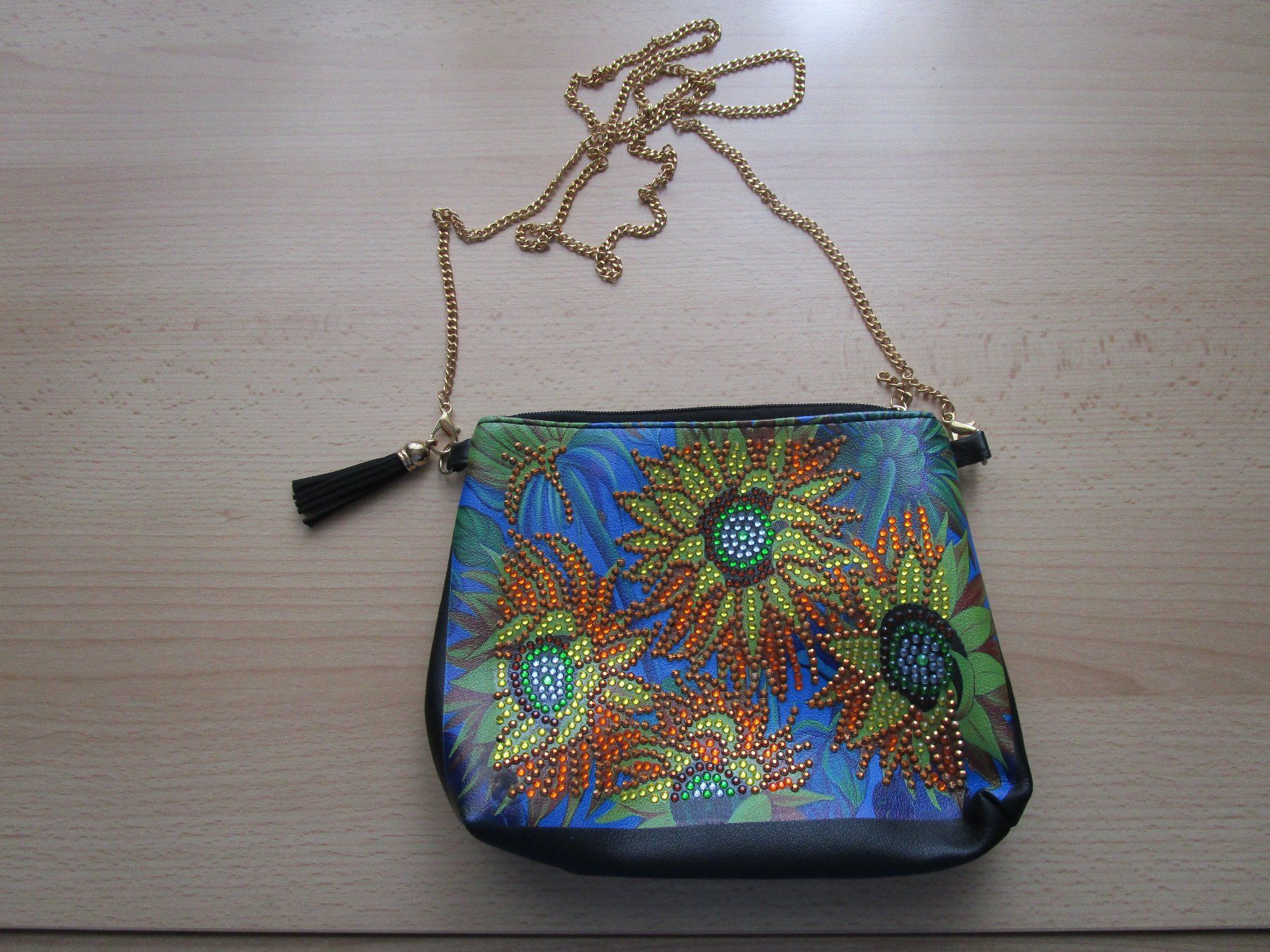 Borse da donna: Tasche mit Sonnenblumen – Nuovo (secondo la descrizione) da Wetzikon ZH venduto da Storchadebar