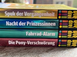 4 Taschenbücher „Die drei!!!“