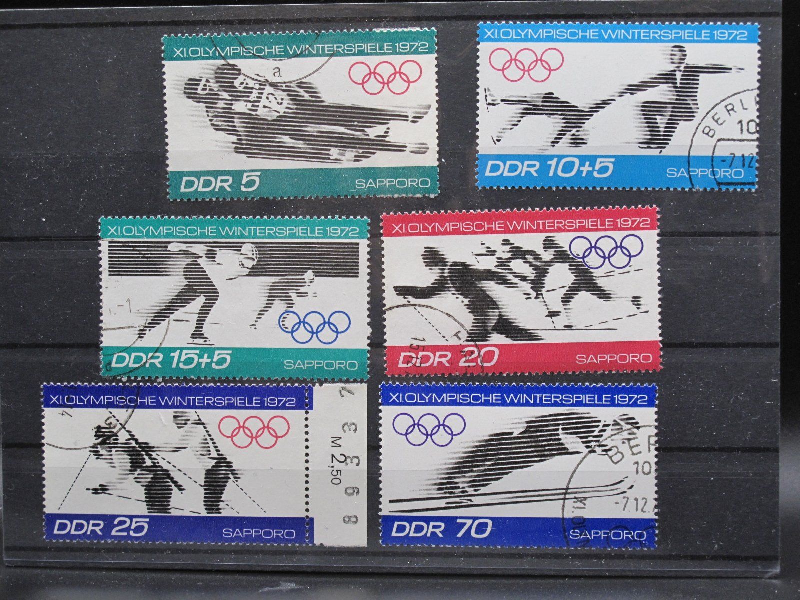 Alle Briefmarken: DDR 1971 Olympische Winterspiele gest. – Gebraucht aus Wil SG von fva01
