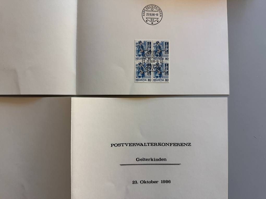 Tutti i francobolli: 44 Doppelkarten mit Briefmarken Schweiz – Usato da Basel venduto da Chregu07 1