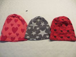 Jako-o 3x Beanie Mützen Gr. 50/52 für Girls