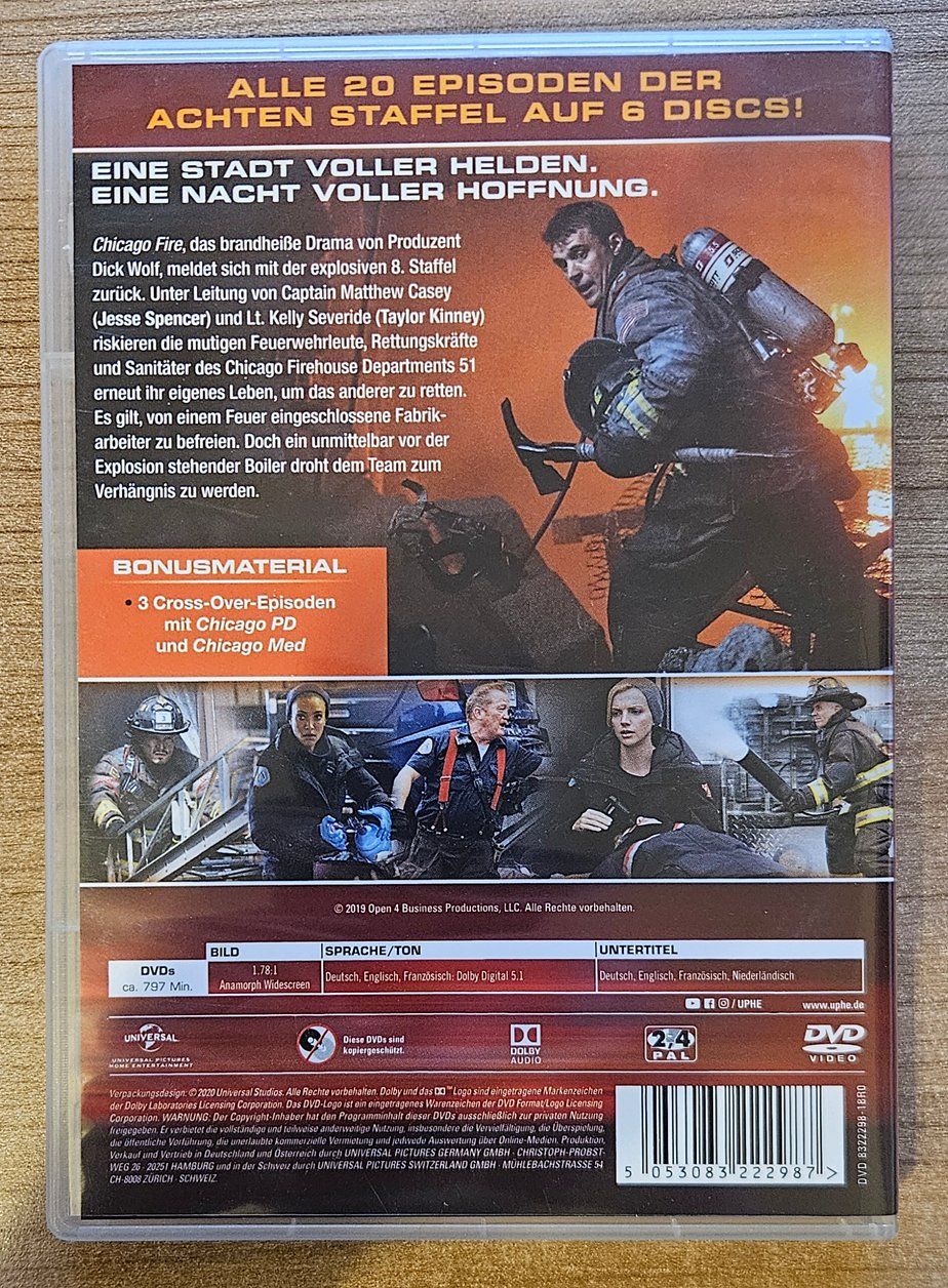 Tutti i DVDs: Chicago Fire - Staffel 8 – Usato da Winterthur venduto da Men_in_black 1
