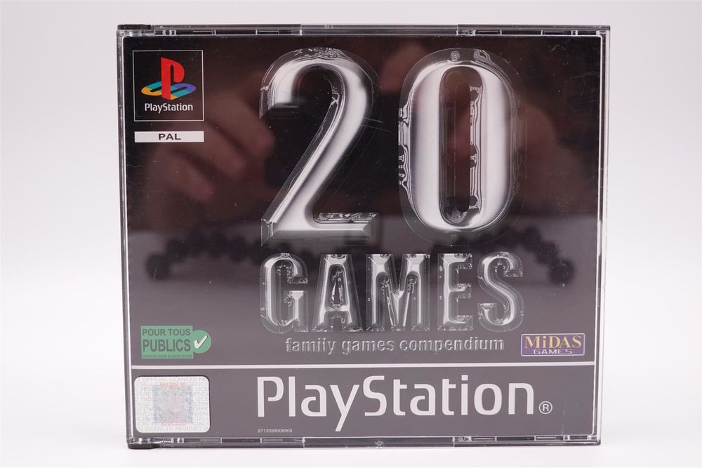 Jeu Family Game Compendium Pour PlayStation 1 - Version PAL Complète, état Correct, Sorti En 2000
