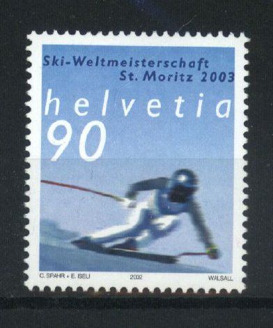 Tutti i francobolli: 2002, Skiweltmeisterschaft St. Moritz (2) ** – Usato da Willisau venduto da Vollstempel