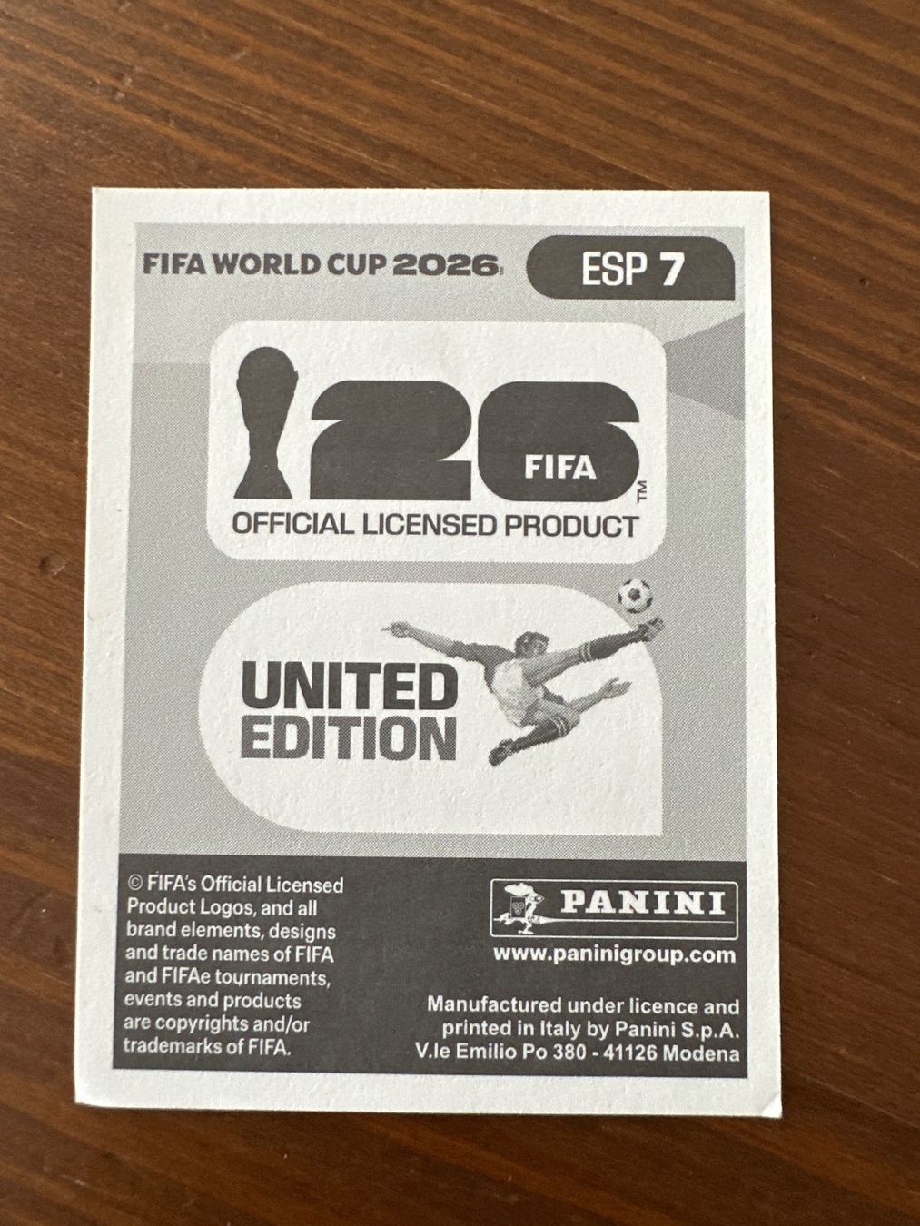 Panini Carte collezionabili: Panini Spanien ESP 7 FIFA World Cup 2026 – Usato da Würenlos venduto da gtvlady_82 1