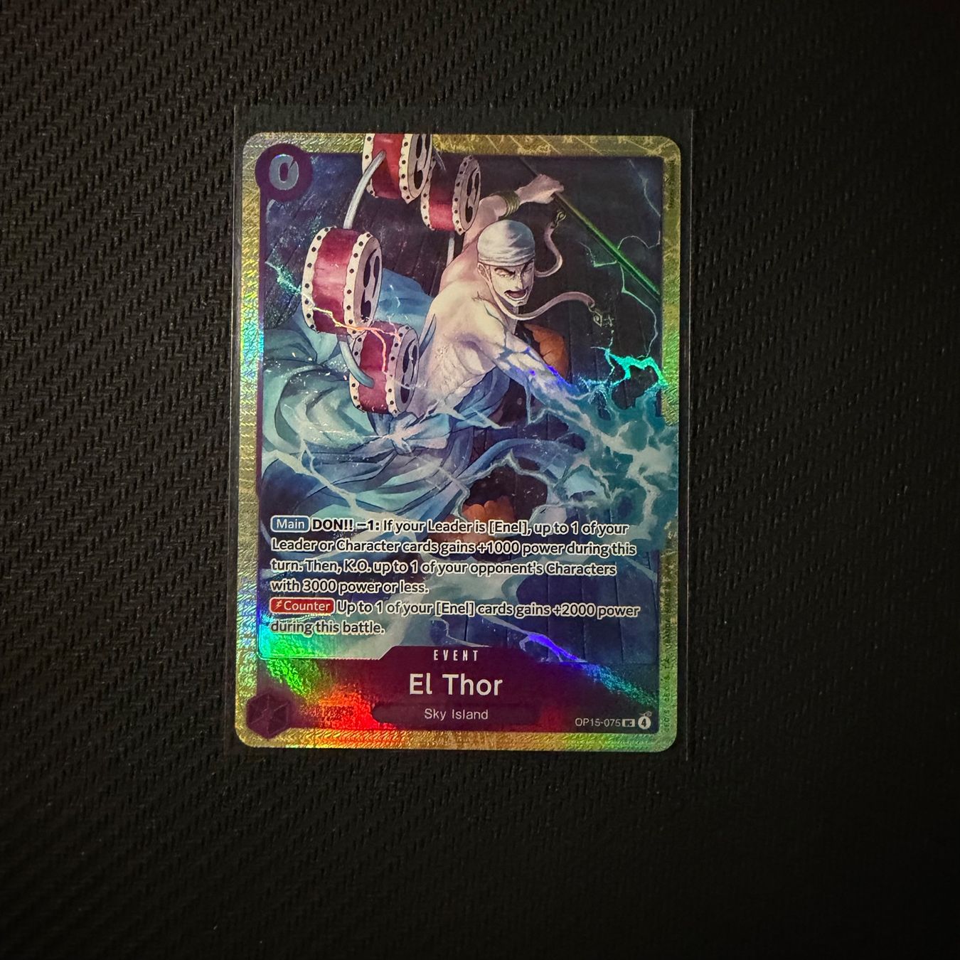 Bandai Carte collezionabili: One Piece - El Thor OP15-075 Englisch – Nuovo (secondo la descrizione) da Oberbuchsiten venduto da PokeDex
