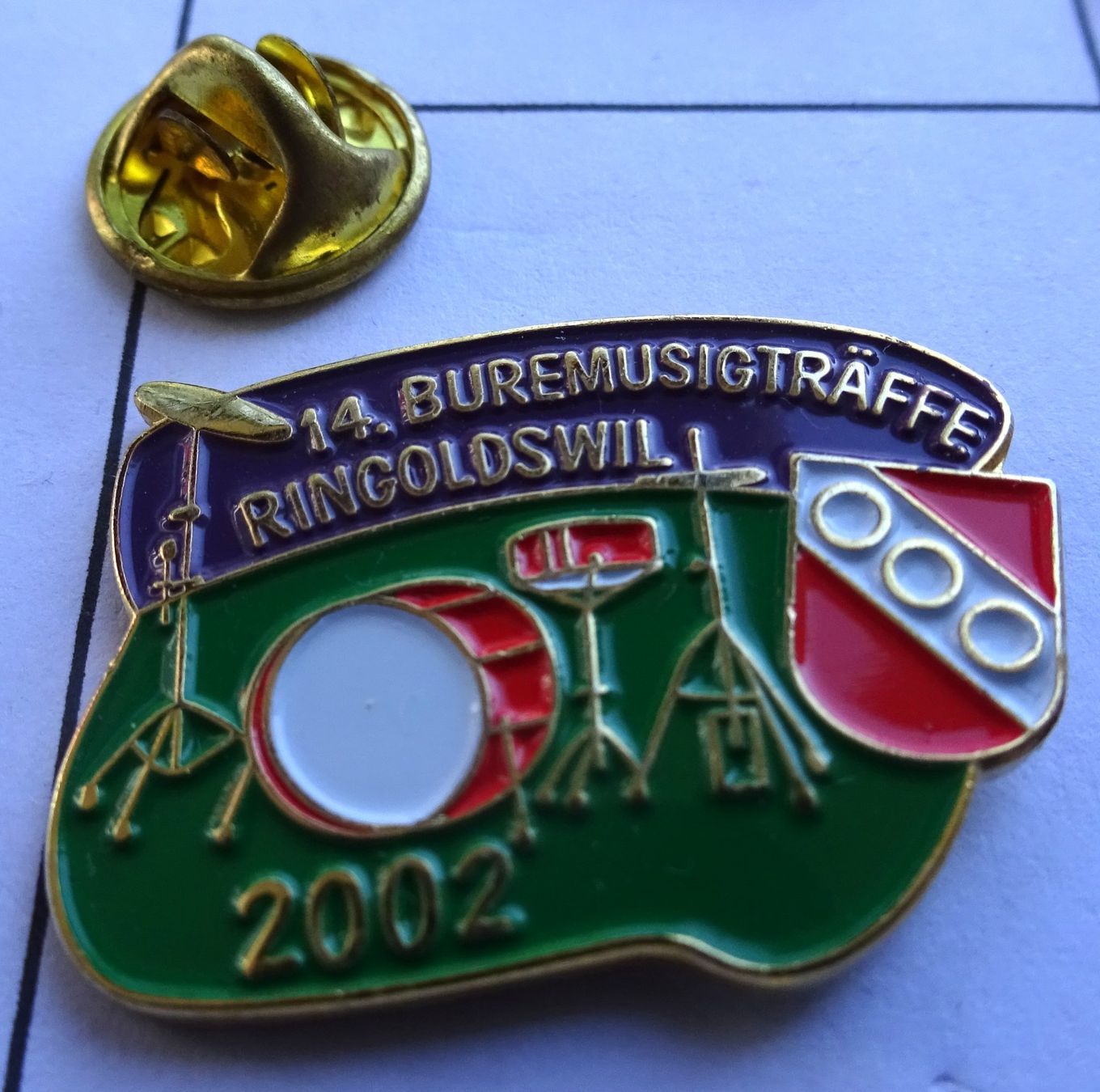 Placchette & Badge: Pin 14. Buremusigträffe Gingoldswil – Usato da Utzenstorf venduto da BUtter81