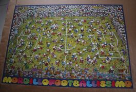 PUZZLE "MORDILLOFOOTBALLISSIMO" VON HEYE MIT POSTER 1500
