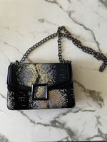 Tasche Schlangenoptik Schwarz-Gold 🐍 AB 5.-
