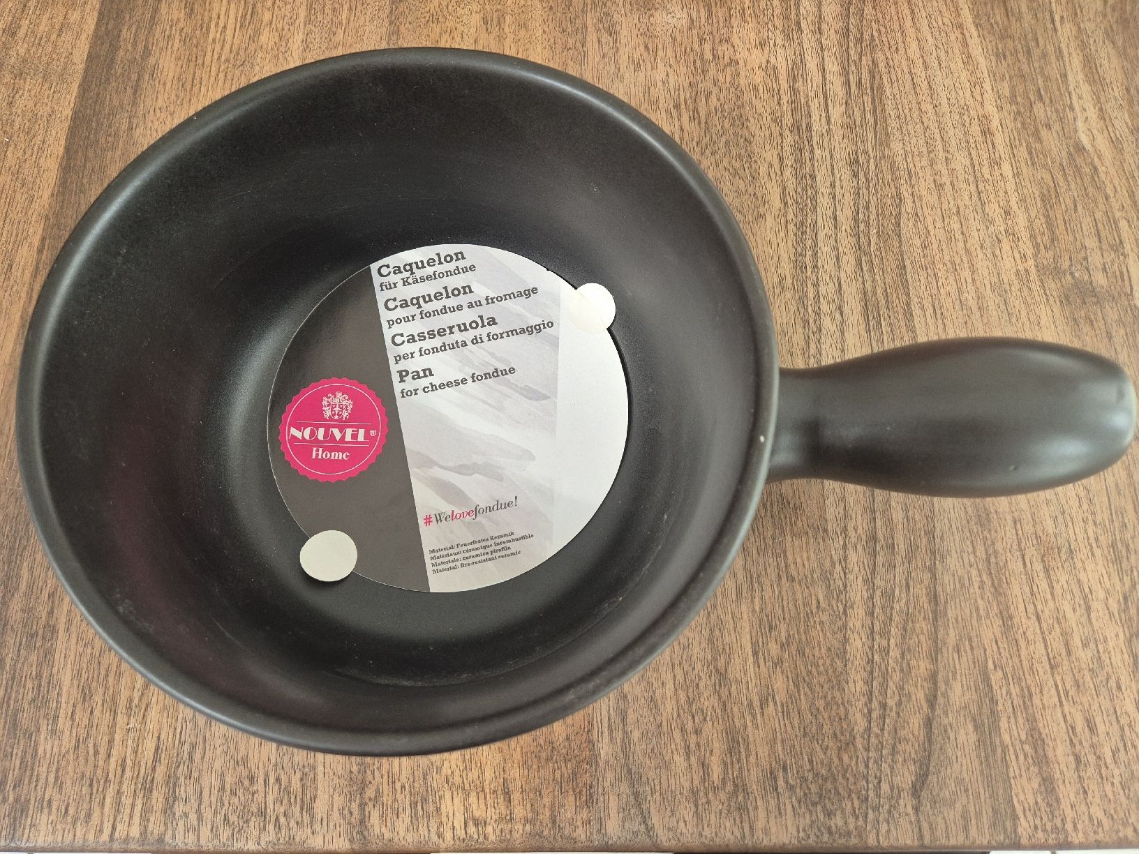 Padelle: Nouvel Caquelon Fondue – Nuovo e nell'imballaggio originale da Steffisburg venduto da Mallekobold