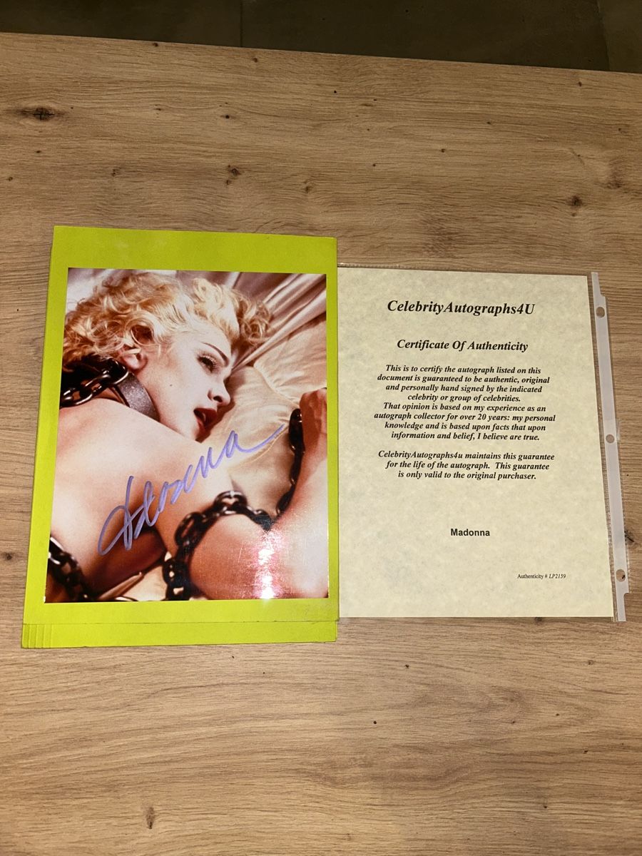 Autographes: Madonna – D'occasion à Ardon par mickey1993 2