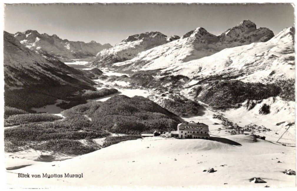 Cartoline postali: St. Moritz - Standseilbahn Muottas Muragl Bergstation – Usato da Binningen venduto da Mountainrider