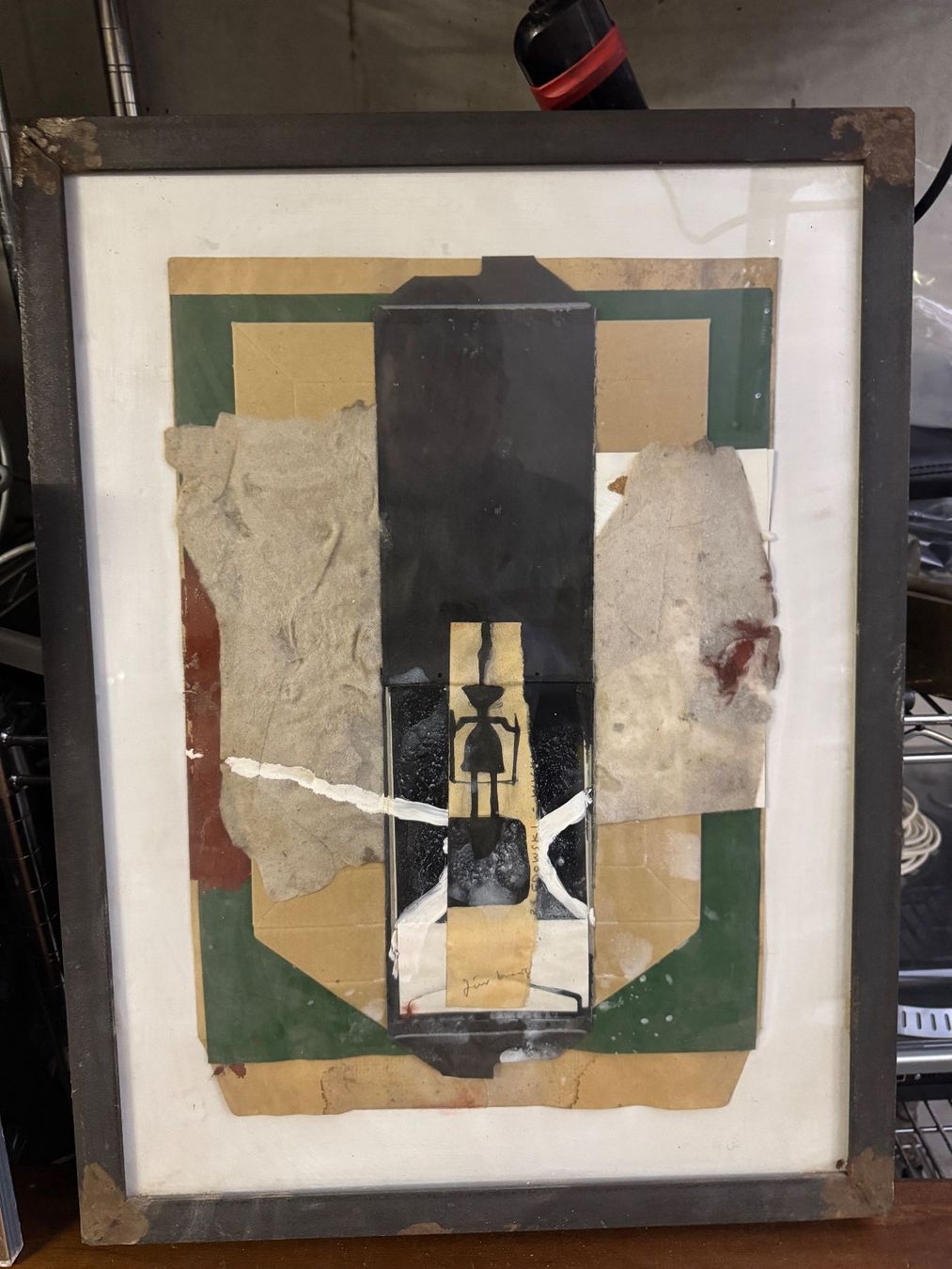 Dipinti: Christopher Bledowski Collage im geschweissten Rahmen LOFT – Usato da Zürich venduto da Zuerich_Seebach