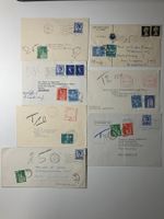 Briefe & Postkarten, 15 taxierte Belege, England in die CH