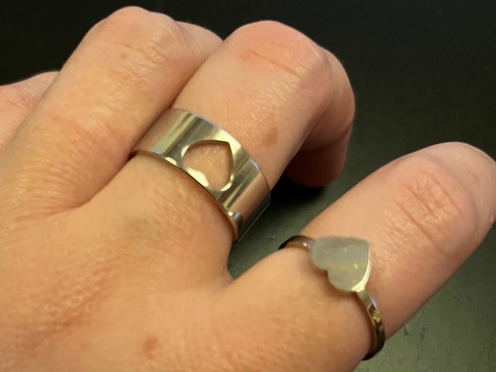 Anelli: Ring Set mit Herz ( one Size), Nr. 69 – Nuovo (secondo la descrizione) da Gams venduto da Mariawicca 4