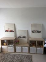 3 Kinderbilder Rennwagen Tiere Set