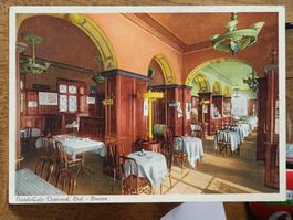 Alte PK / Hotel Cafe National Biel - Bienne Ausgabe ca. 1930