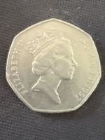 Münze Grossbritannien 50 Pence 1997 Elizabeth II gebraucht