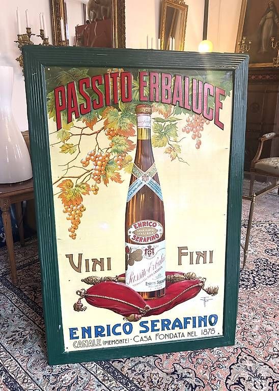 Ecriteaux: Antikes Blechschild Passito Erbaluce – D'occasion à Nidau par Nintschgu