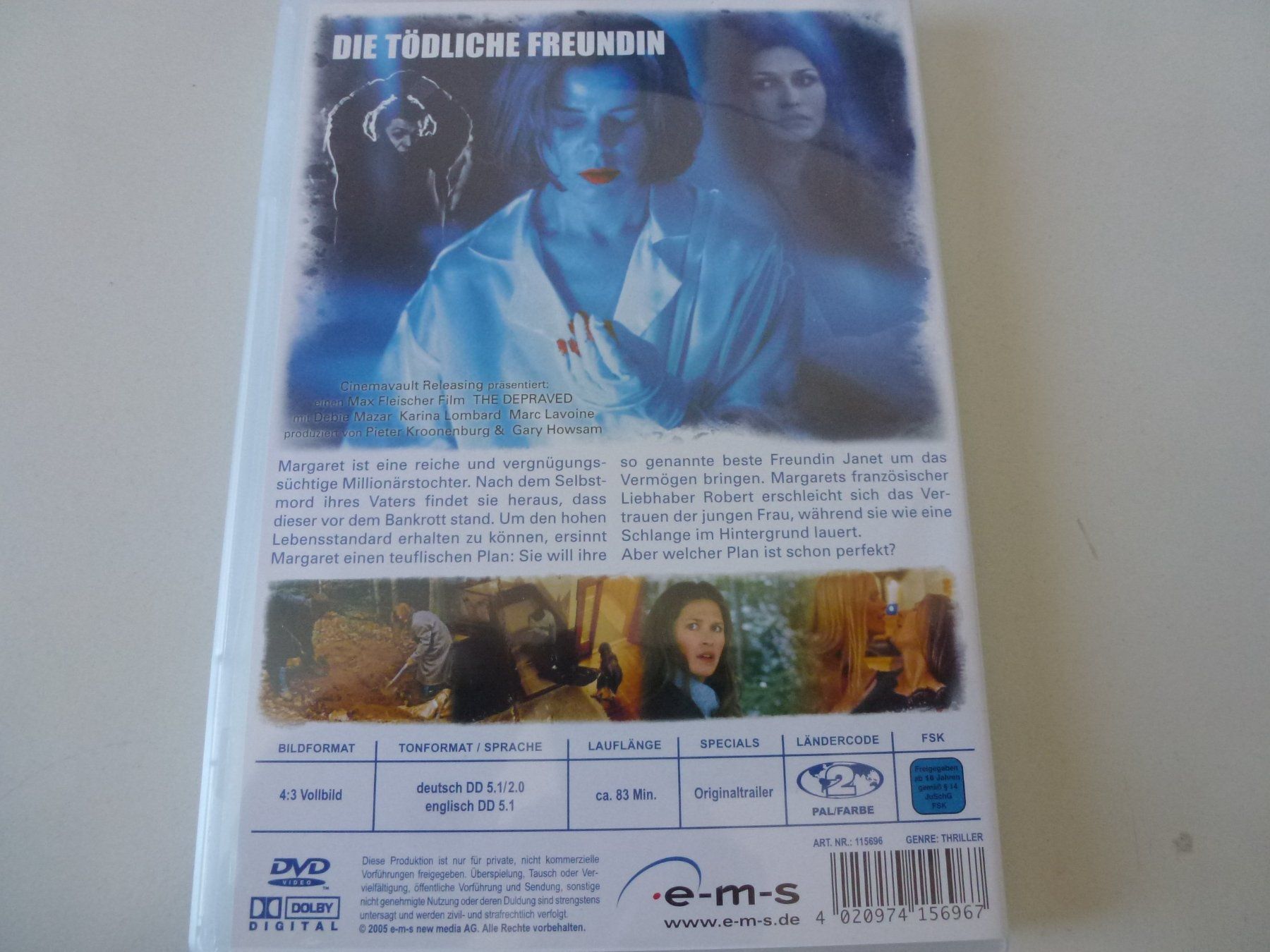 Tutti i DVDs: Die tödliche Freundin (DVD) – Nuovo (secondo la descrizione) da Bern venduto da Frebo 1