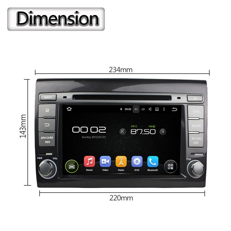 Autoradio: Fiat Bravo 7" Android 10.0 Autoradio – Nuovo e nell'imballaggio originale da Malans GR venduto da BUYBEST-Schweiz 5