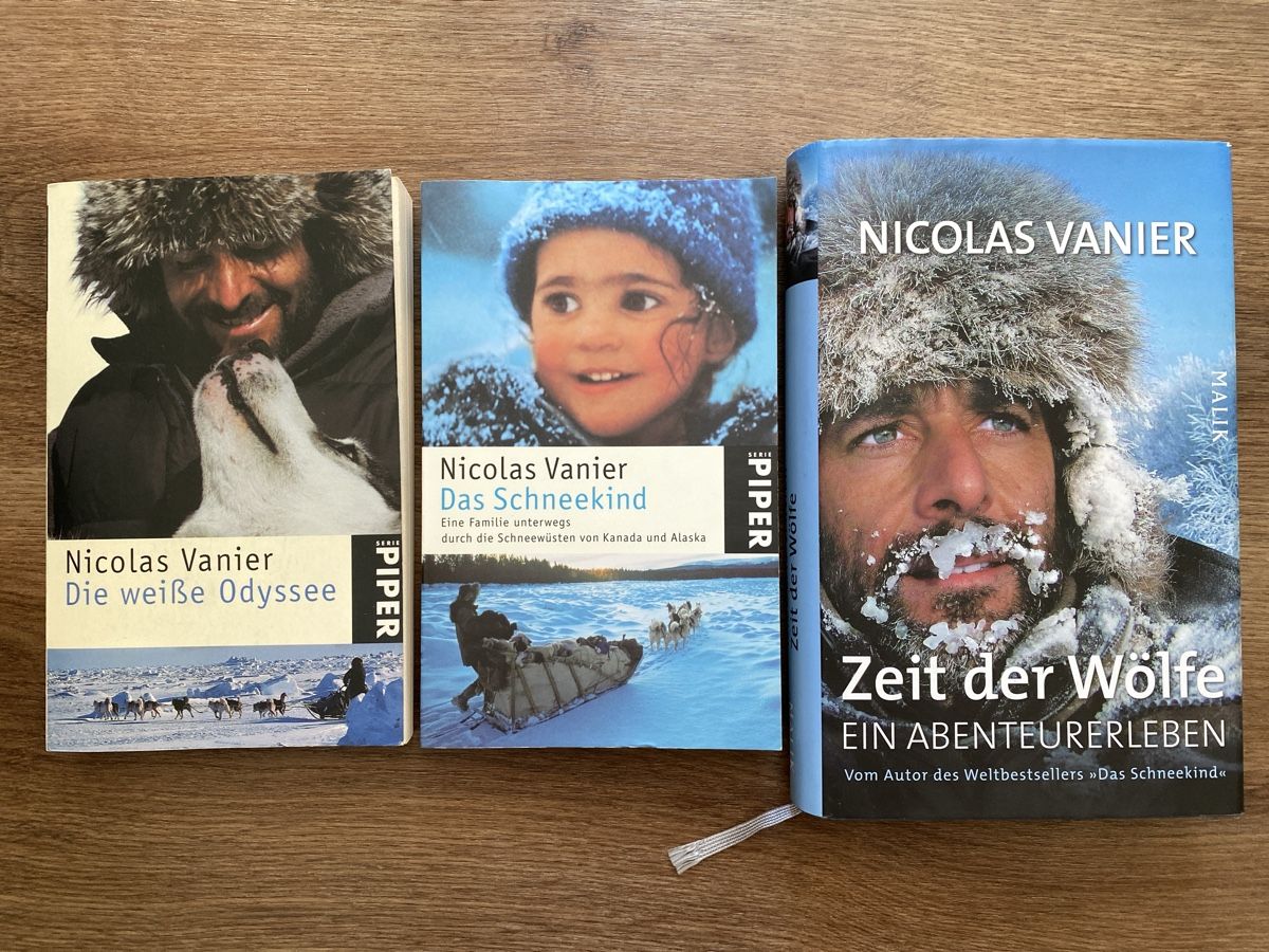 Libri: Nicolas Vanier: Drei Abenteuer-Bücher – Usato da Schlosswil venduto da maga09