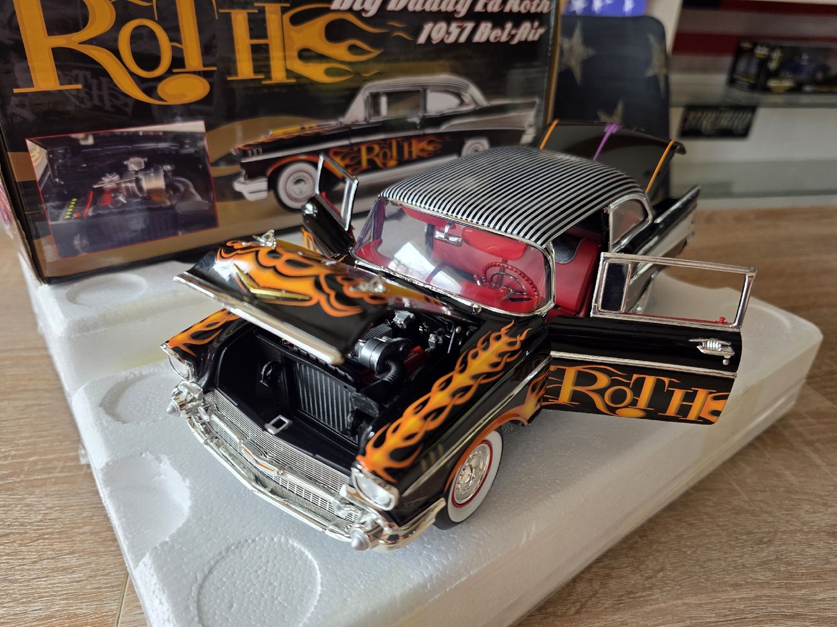 Chevrolet Modellini d'auto: 57'Chevy Bel Air Hot Rod 1:18 – Usato da Goldingen venduto da Muscle_Cars84 6