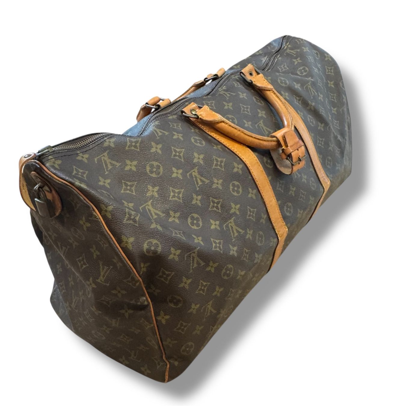 Louis Vuitton Borse: Louis Vuitton Keepall 55 monogram leather bag Ledertasche – Usato da St. Gallen venduto da sourced_limited 1