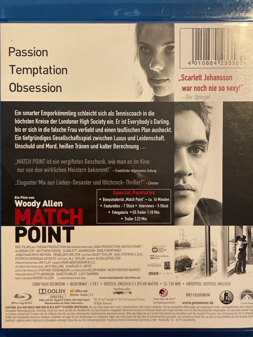 Tutti i DVDs: Match Point (2005)   Selten!! – Nuovo (secondo la descrizione) da Waldenburg venduto da Gonzo8 1