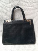 BALLY Vintage Echt-Leder Handtasche, schwarz