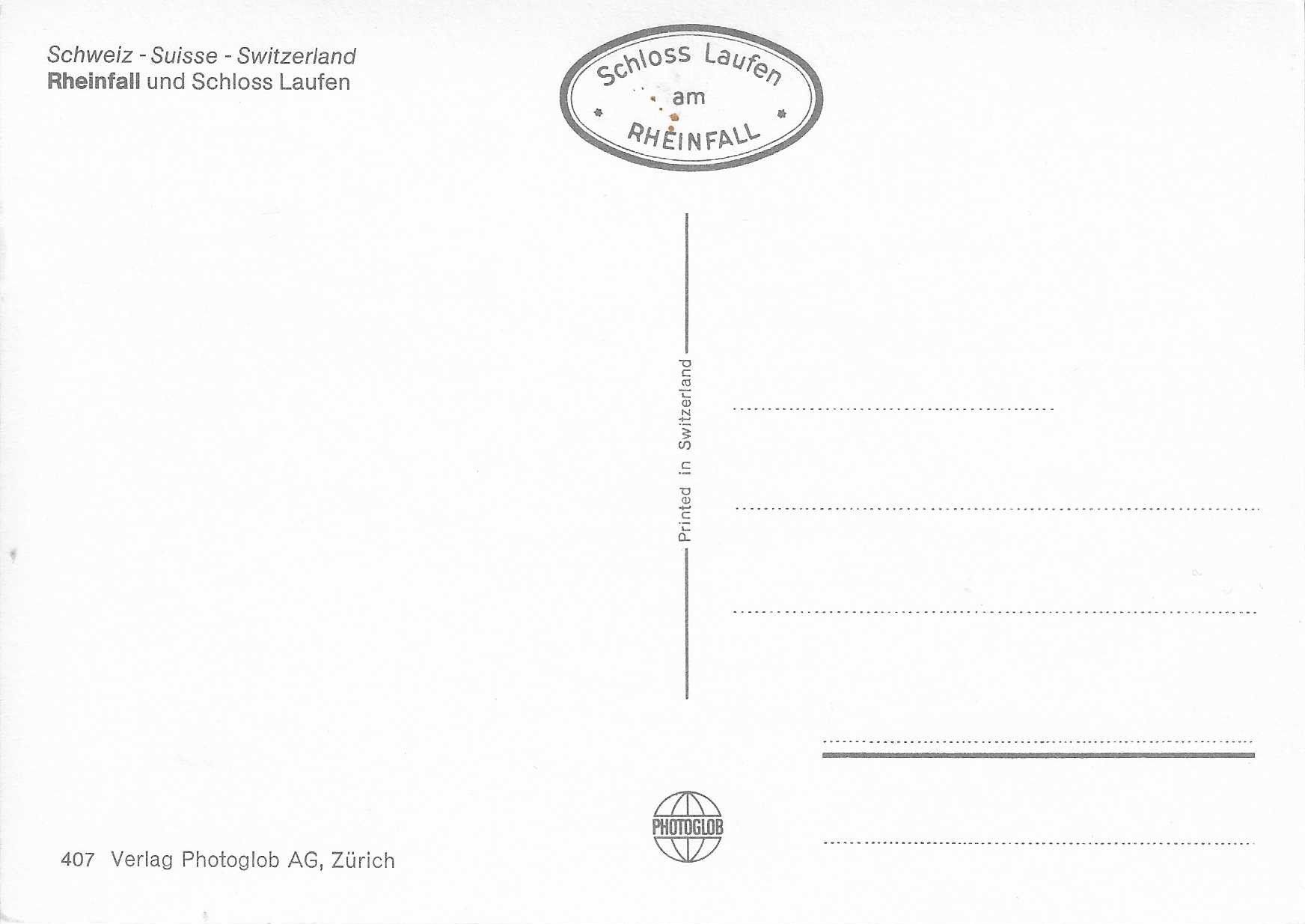 Cartoline postali: Rheinfall und Schloss Laufen SH – Nuovo (secondo la descrizione) da Rothrist venduto da Stranglehold 1