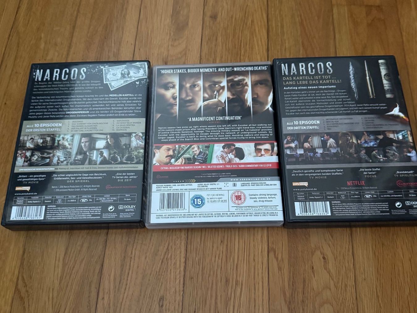 Tutti i DVDs: Narcos Komplette Staffeln 1-3 – Usato da Zuzwil SG venduto da nk_9000 1