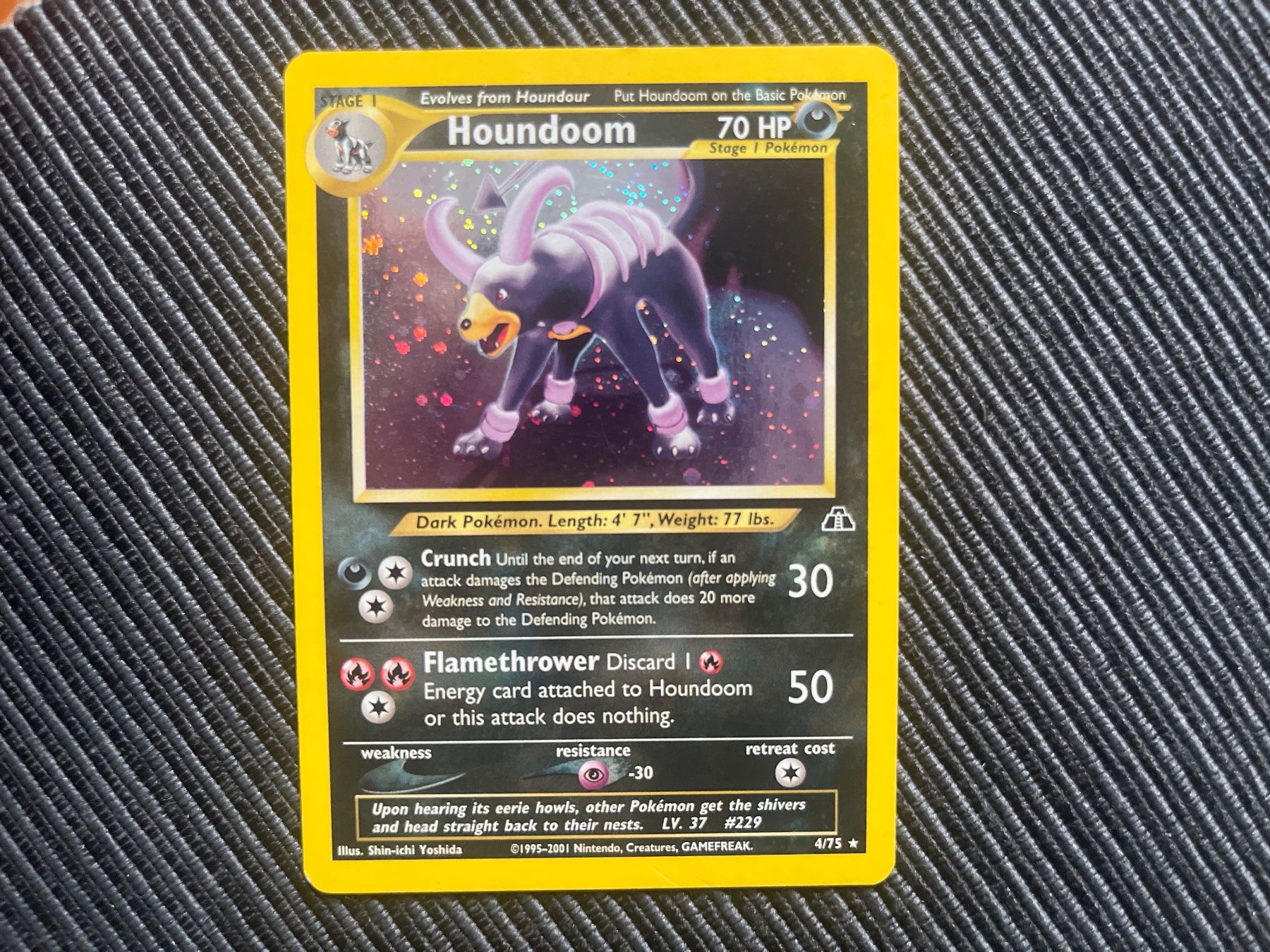 Pokémon Carte collezionabili: Pokemon Houndoom Holo Neo Discovery englisch – Usato da Wabern venduto da Collectfun