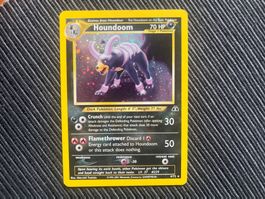 Pokemon Houndoom Holo Neo Discovery englisch