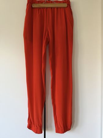 Fendi orange pants 38