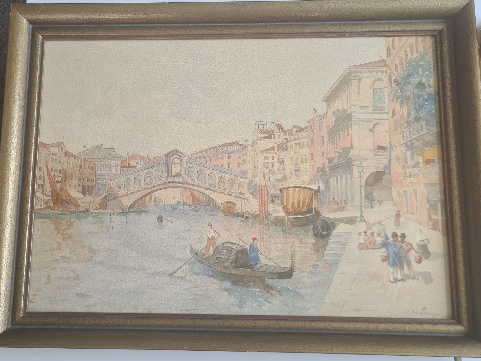 Tableaux: RIALTO - VENEDIG  1901 – D'occasion à Hünibach par sokothu 4