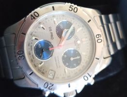 Certina DS Pro Titan Chronograph Uhr neue Batterie 🔋