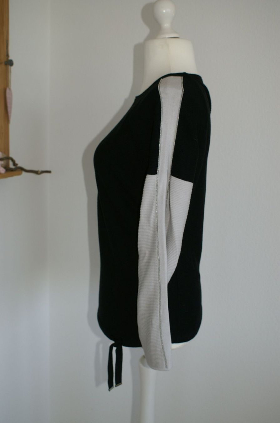Monari Maglioni & Felpe: Pullover mit Silberdetails von monari, Gr. 36, schwarz/stein – Usato da Grüt (Gossau ZH) venduto da o-nyx 4